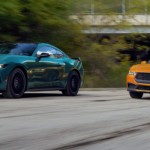 The 2026 Ford Mustang on the road