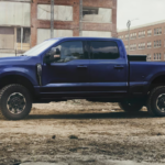 A 2026 Ford Super Duty parked at a worksite